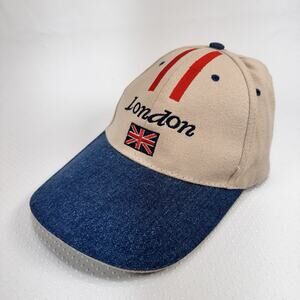 London Hat Baseball Cap Men's Adjustable One-Size British Flag Logo Europe Tavel